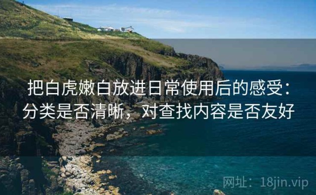 把白虎嫩白放进日常使用后的感受：分类是否清晰，对查找内容是否友好