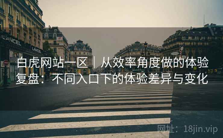 白虎网站一区｜从效率角度做的体验复盘：不同入口下的体验差异与变化