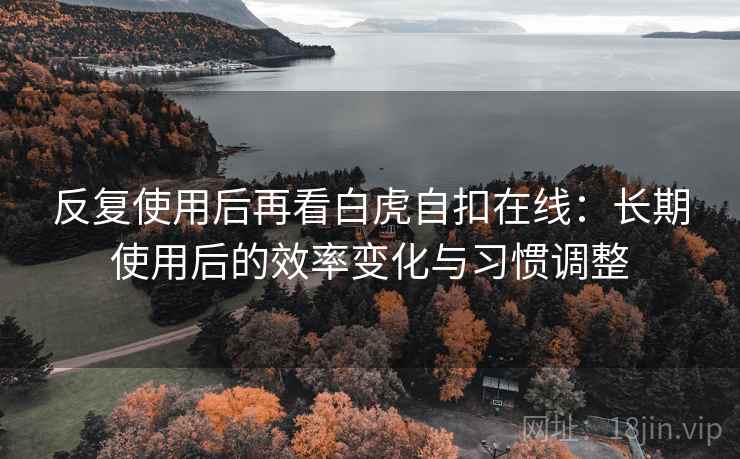 反复使用后再看白虎自扣在线:长期使用后的效率变化与习惯调整 反复使用后再看白虎自扣在线:长期使用后的效率变化与习惯调整