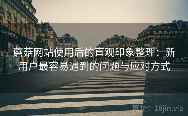 蘑菇网站使用后的直观印象整理:新用户最容易遇到的问题与应对方式 蘑菇网站使用后的直观印象整理:新用户最容易遇到的问题与应对方式